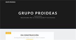 Desktop Screenshot of grupoproideas.com