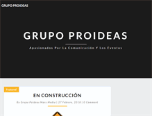 Tablet Screenshot of grupoproideas.com